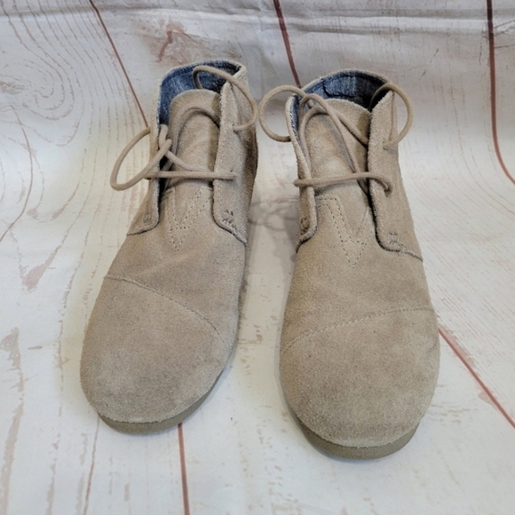 TOMS Wedge bootie Women's Size 5 1/2 brown - Picture 3 of 10